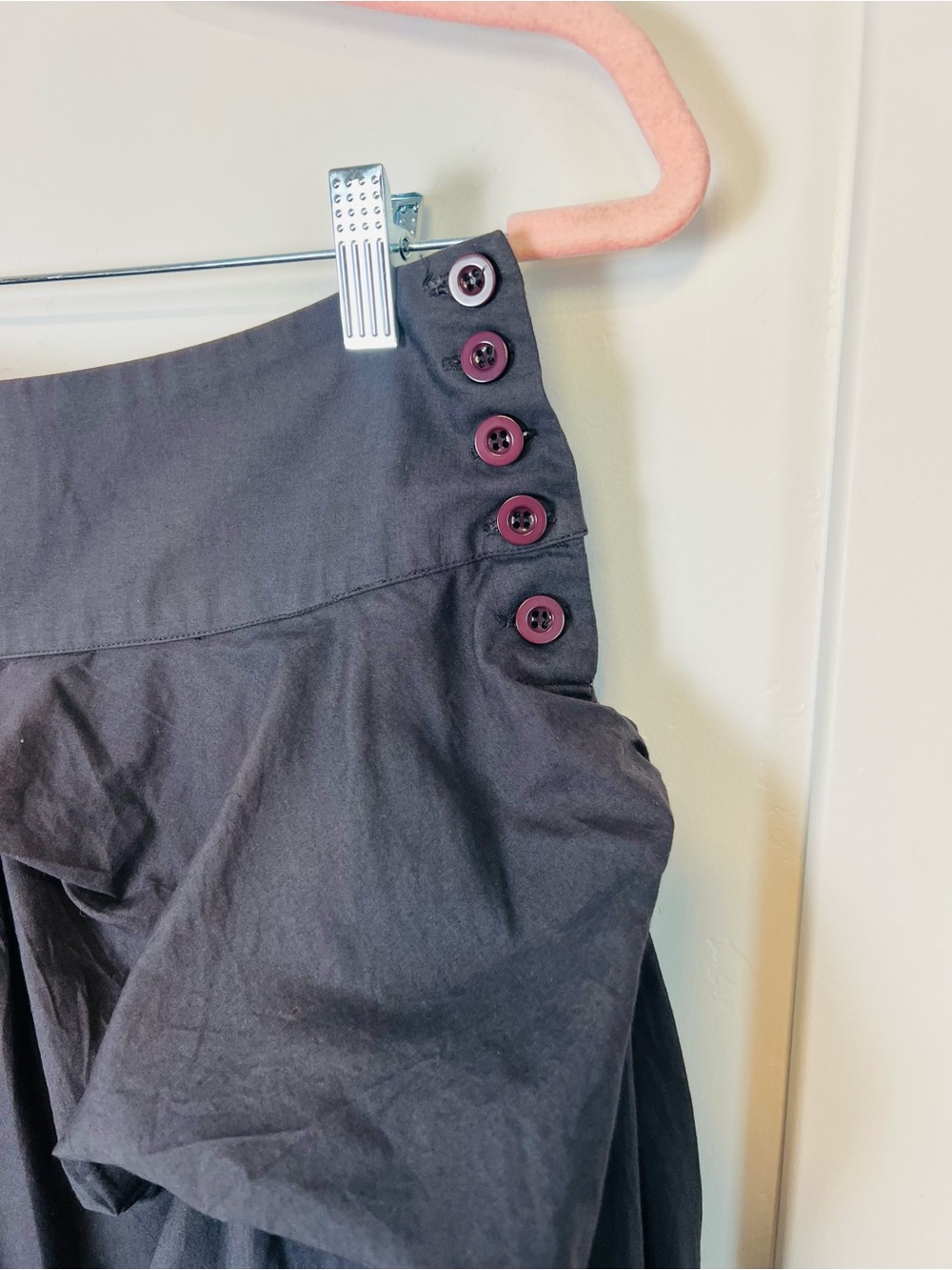 All Saints Mini Hitch Skirt Gray 4 - Picture 4 of 5